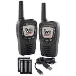 Cobra 2-way Black With Walkie Talkie 23-mile - - 2 Pack Radio Acxt345