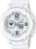 Strap White Ana-Digi BGA230-7B White Women's Alarm Watch Baby-G Resin Time World Dial
