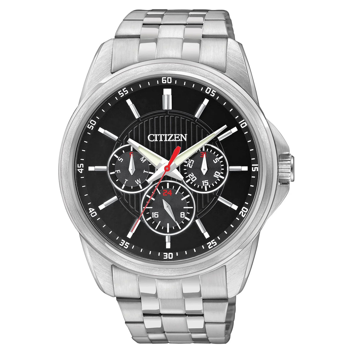 AG8340-58E Quartz Steel Stainless Watch Classic Men's Citizen Eco-Drive