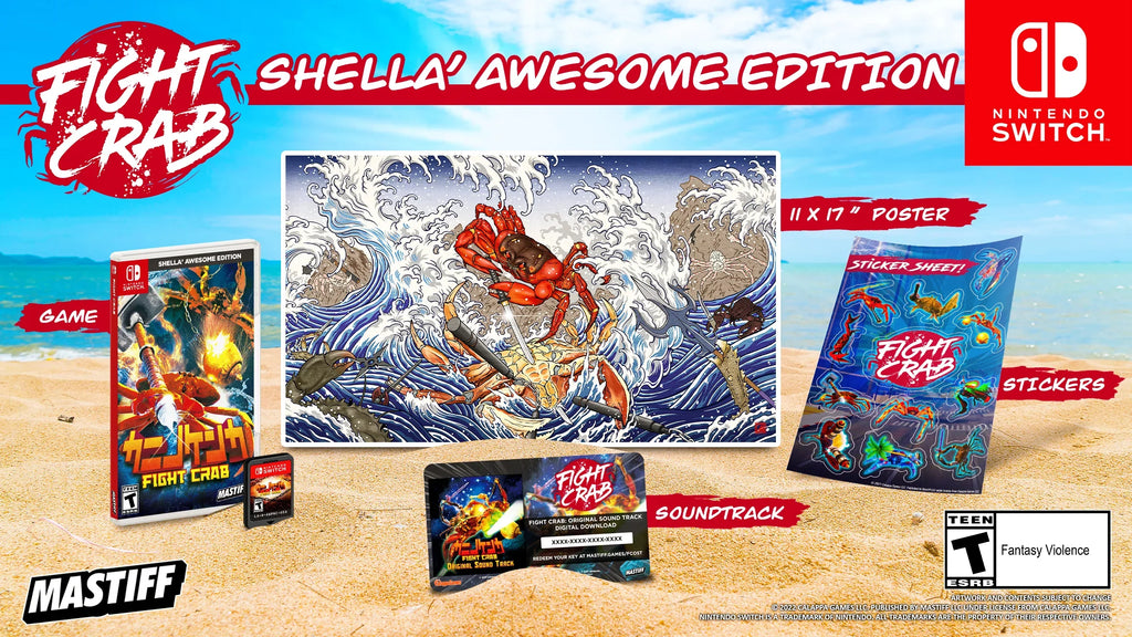 Mastiff, 859292000768 Awesome Shella' Switch, Nintendo Fight Crab: Edition,
