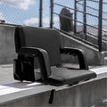 Fabric Stadium Black Wide Flash Furniture Malta Extra Chair,