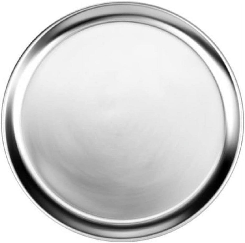 Wide Bakeware Pizza Tray Tray Pan 3 Baking for Tray Round 11” Kitchen Restaurants Rim- Pan Aluminum Set Pizza TrueCraftware- of Tray Home Baking Pizza Pizzeria & Round