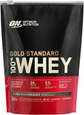 14 Whey 1 100% Gold Rich Optimum Standard Servings Powder, Nutrition, lb, Double Chocolate, Protein
