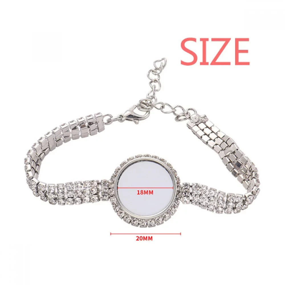 Name Deco Fashion Transport Tennis Anklet Bracelet Chain Jewelry Diamond Truck Art