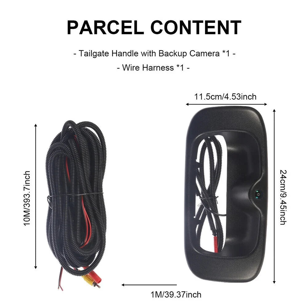 Night Rear View Camera Waterproof High Chevy Backup KingFurt Resolution GMC Silverado/Sierra Vision