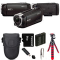 Case + HD Handycam HDR-CX405 64GB Tripod Kit + -