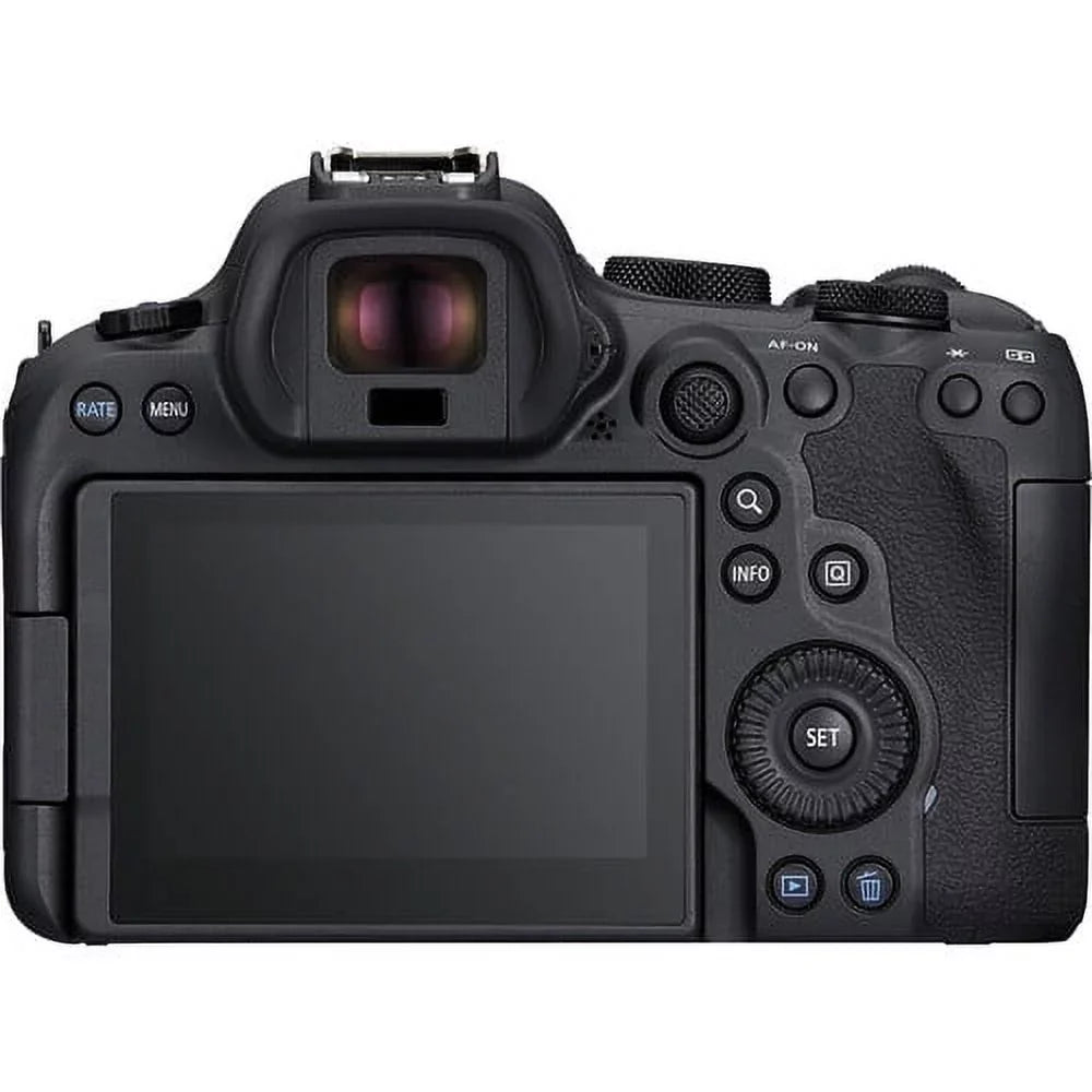 (5666C011) f/4 Photo Case Charger Lens Memory 64GB + Card + with Canon Corel + EOS Reader + Battery Software 24-105mm II + R6 External Camera + LPE6 Mirrorless + Card Mark More