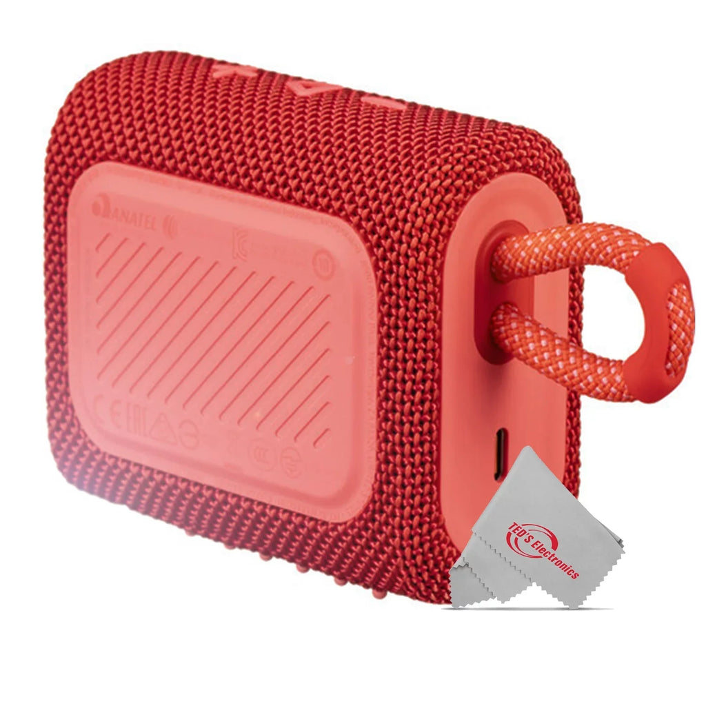 Go 3 JBL Bluetooth Red Speaker Portable Waterproof