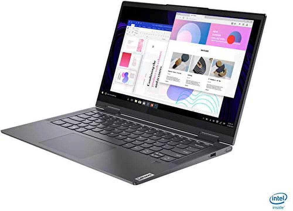 Fingerprint 7i 11th Ontrend i7-1165G7 2-in-1 Touchscreen 2021 Keyboard 14 10 EVO 512GB LENOVO Pro Core Drive Laptop Iris DDR4 inch w/ Win Xe WI-FI Yoga 32GB Backlit SSD NVMe FHD Graphics 6 USB 12GB