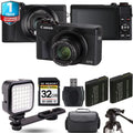 LED Canon (Black) +1 Extra Yr + + X Camera Warranty III G7 PowerShot Digital Battery Mark