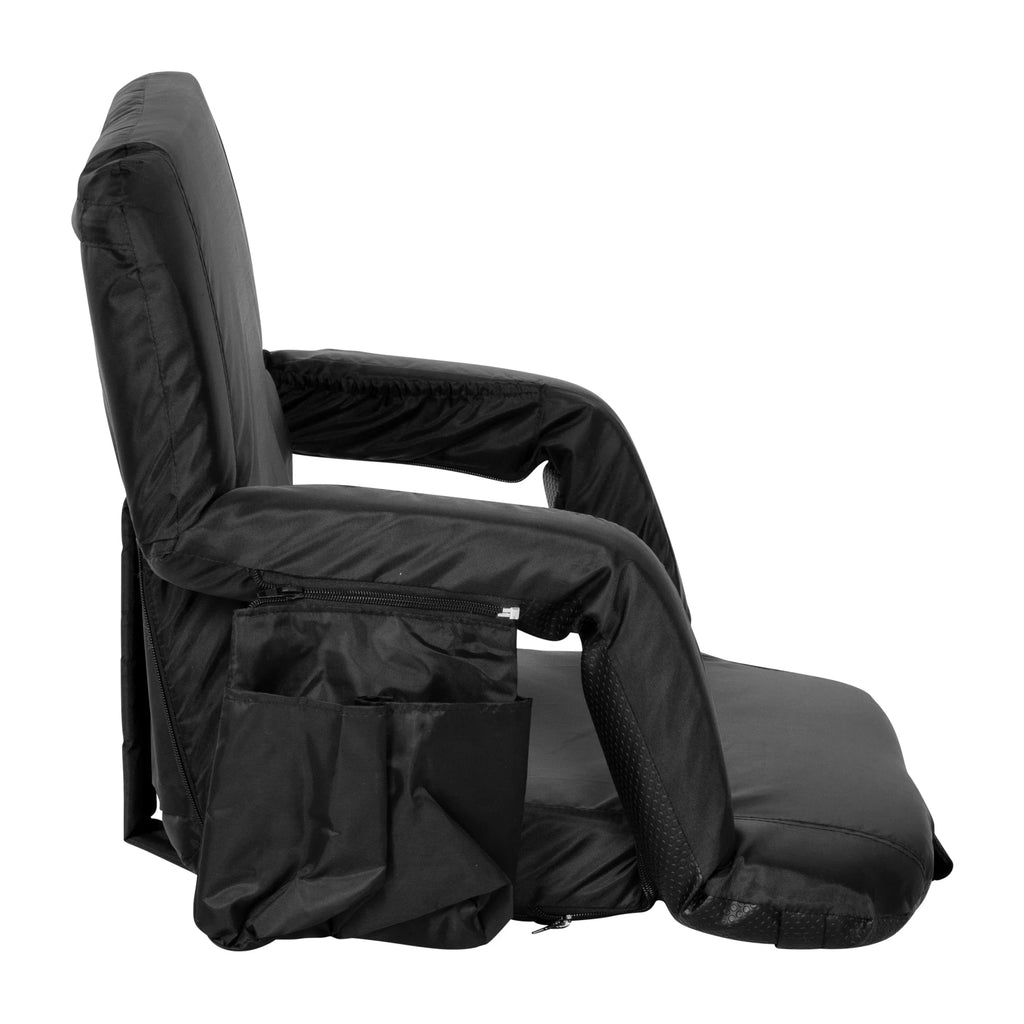 Fabric Stadium Black Wide Flash Furniture Malta Extra Chair,