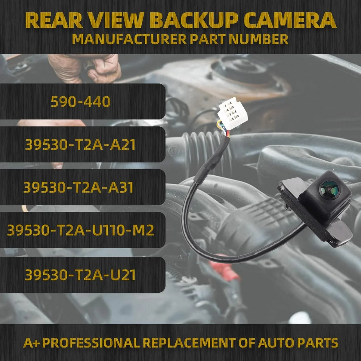 Honda Parking Accord View Sedan Compatible Camera 2014-2017 with ist Camera Rear Backup Reversing
