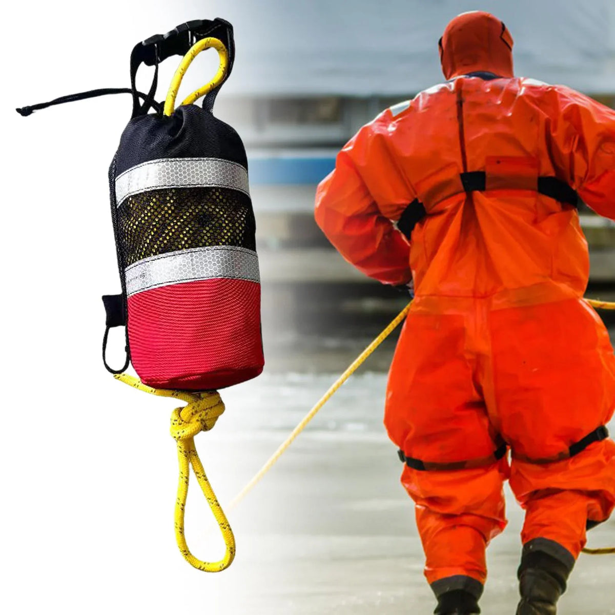 for Flotation Bag Raft Bag Throwable Throwline Floating Kayaking Throw for Tnarru Device Throw Rope Bag Rope Throw with