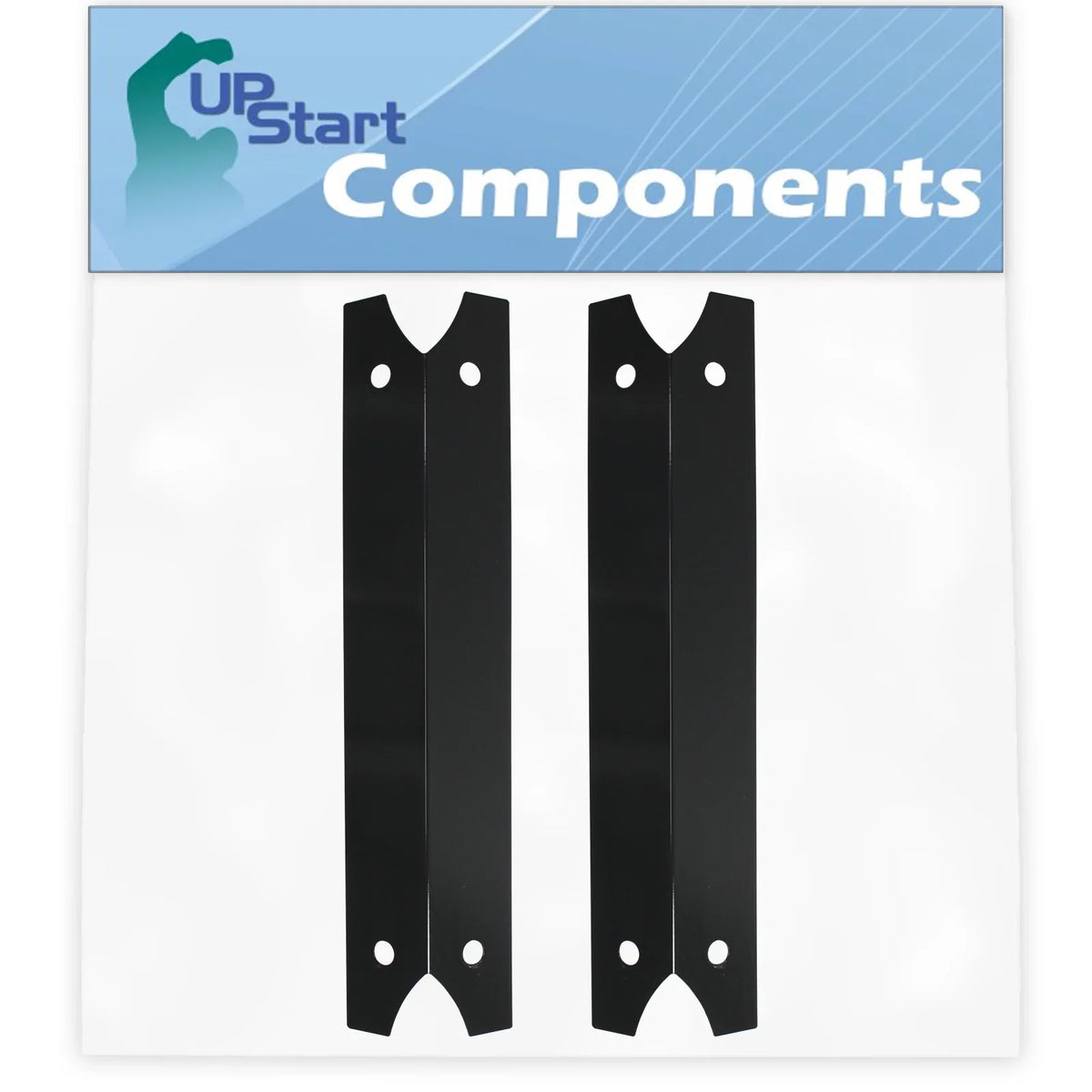 Compatible 810-7400-F Replacement Bar, Barbeque Flame Grill 3/4" Charmglow Porcelain 17 for Flavorizer Plate Burner Vaporizer Bar, Tamer, BBQ Steel Shield Cover Tent Parts - Heat 2-Pack