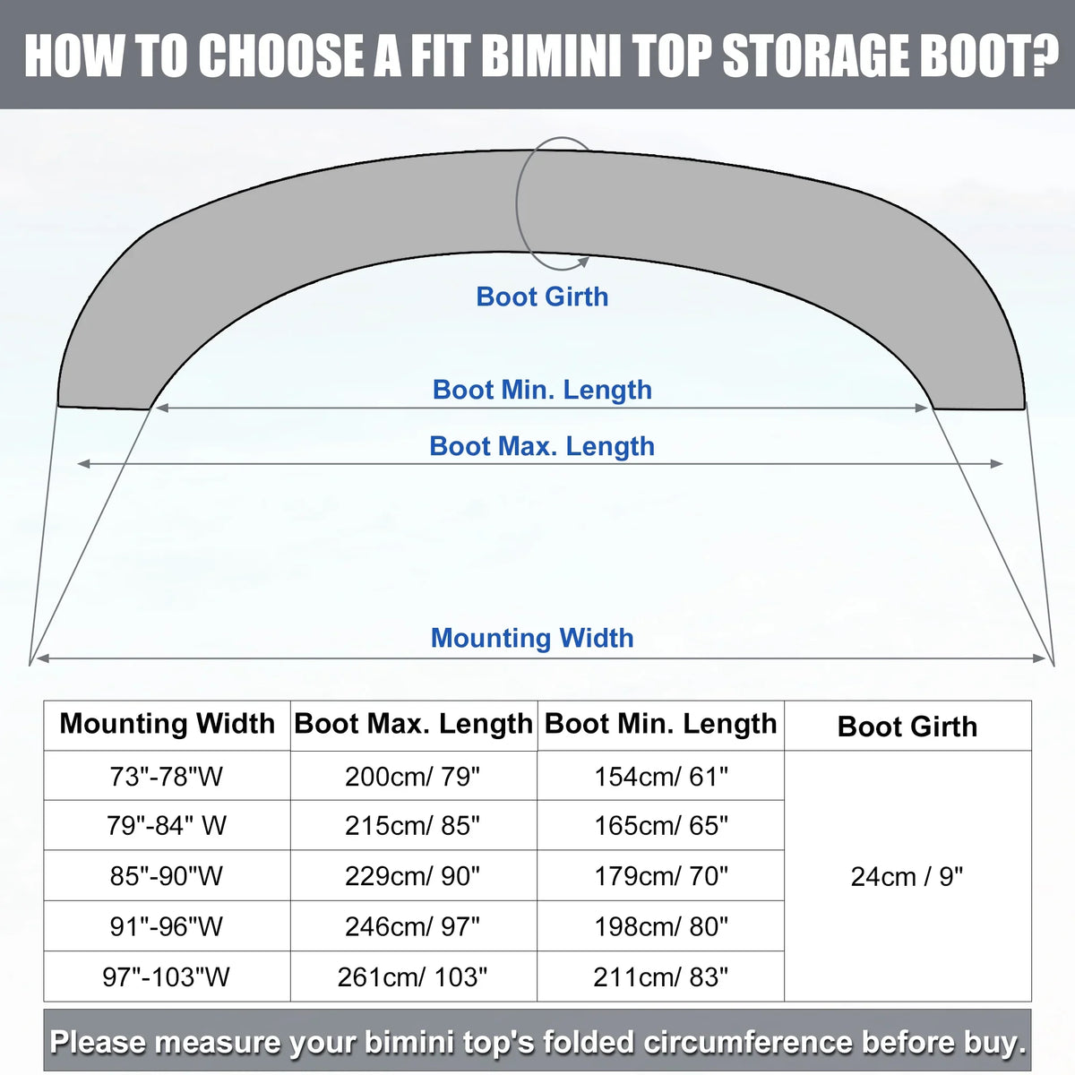Universal Boot Bow Bimini 600D 3 Beige 4 Cover 91"-96" Unique Canvas Boat Top Width Polyester Storage for Bow Bargains