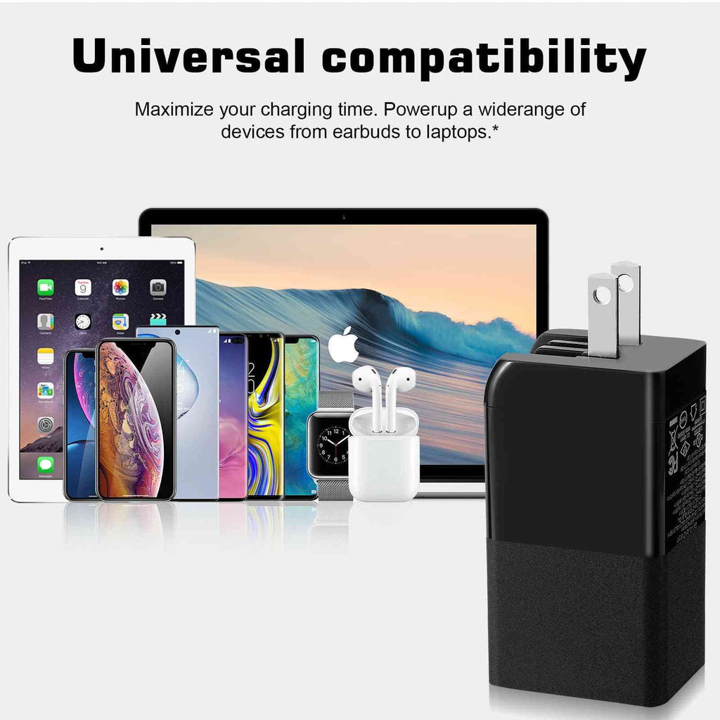 iPhone, Dual MacBook, Youth/Reno3 Pixel, & Travel 3 Steam 5G/A91/K5/Reno with USB-C with Ace, Charger Fast Compatible Galaxy, High-Speed Charging Reno3 65W USB Deck UrbanX Oppo Ports