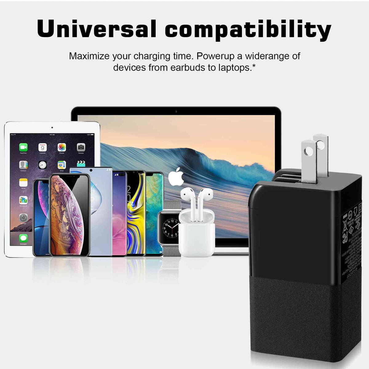iPhone, Dual MacBook, Youth/Reno3 Pixel, & Travel 3 Steam 5G/A91/K5/Reno with USB-C with Ace, Charger Fast Compatible Galaxy, High-Speed Charging Reno3 65W USB Deck UrbanX Oppo Ports