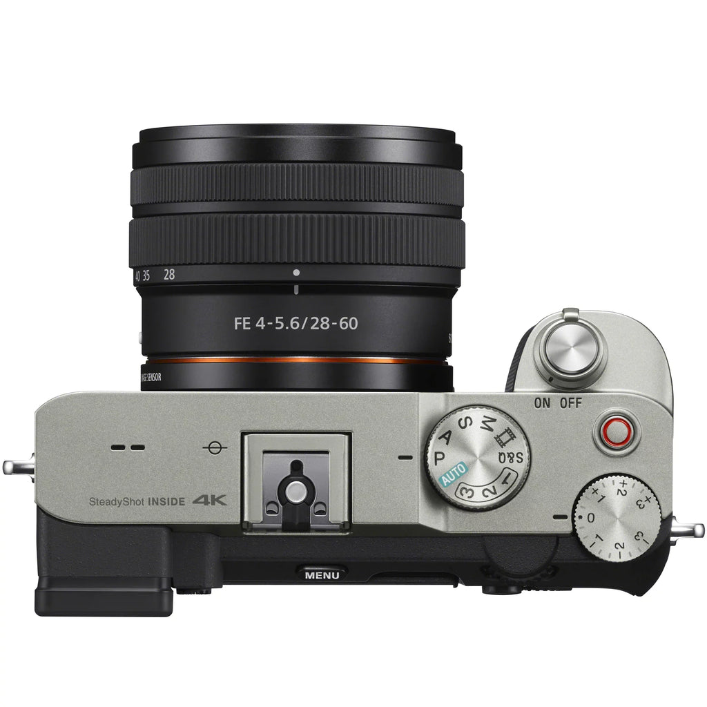 Vlogger Kit Accessories Remote Full Gear Mirrorless F4-5.6 GP-VPT2BT Battery 28-60mm 2x Bundle ILCE7CL/S with ACCVC1: Bag + Body & + Shooting Grip Frame w. + Silver Wireless a7C Deco Camera Lens