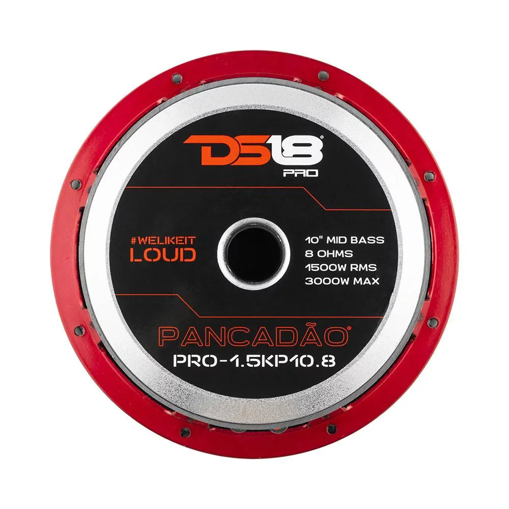 Pro-1.5KP10.8 Pancadao Speaker Mid 8 Ohm Bass 10" Midbass Watts RMS DS18 1500