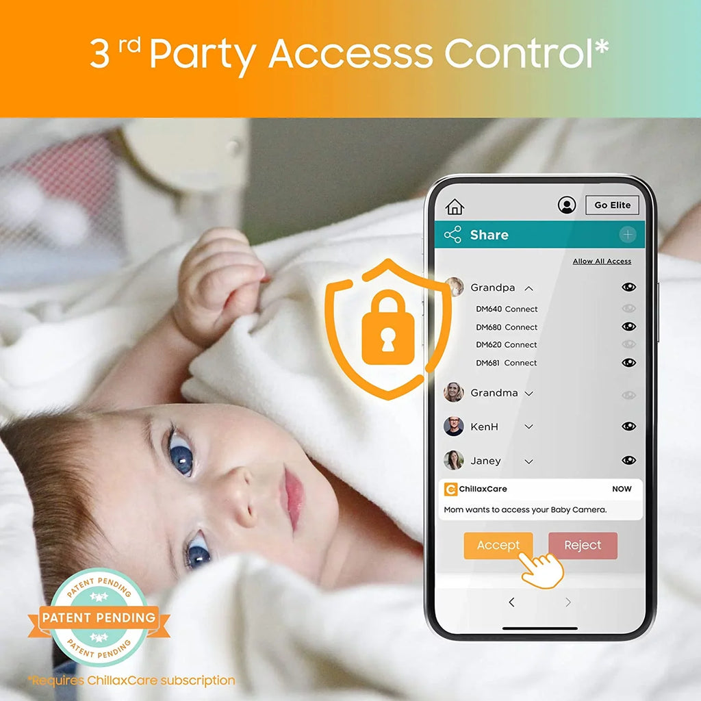 by Baby 2-Way Pro Camera Monitor Night HogoR Giraffe WiFi Smart Audio HD Vision Full CHILLAX