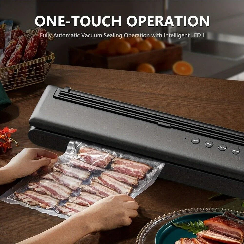 With Automatic Seal Food Storage Saver Vacuum Machine Sealer Bag Preservation
