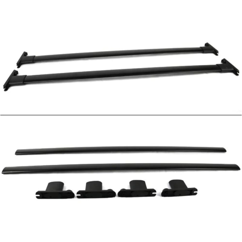 2Pc Interceptor Utility Rack Aluminum Police Roof Explorer Bar For Black