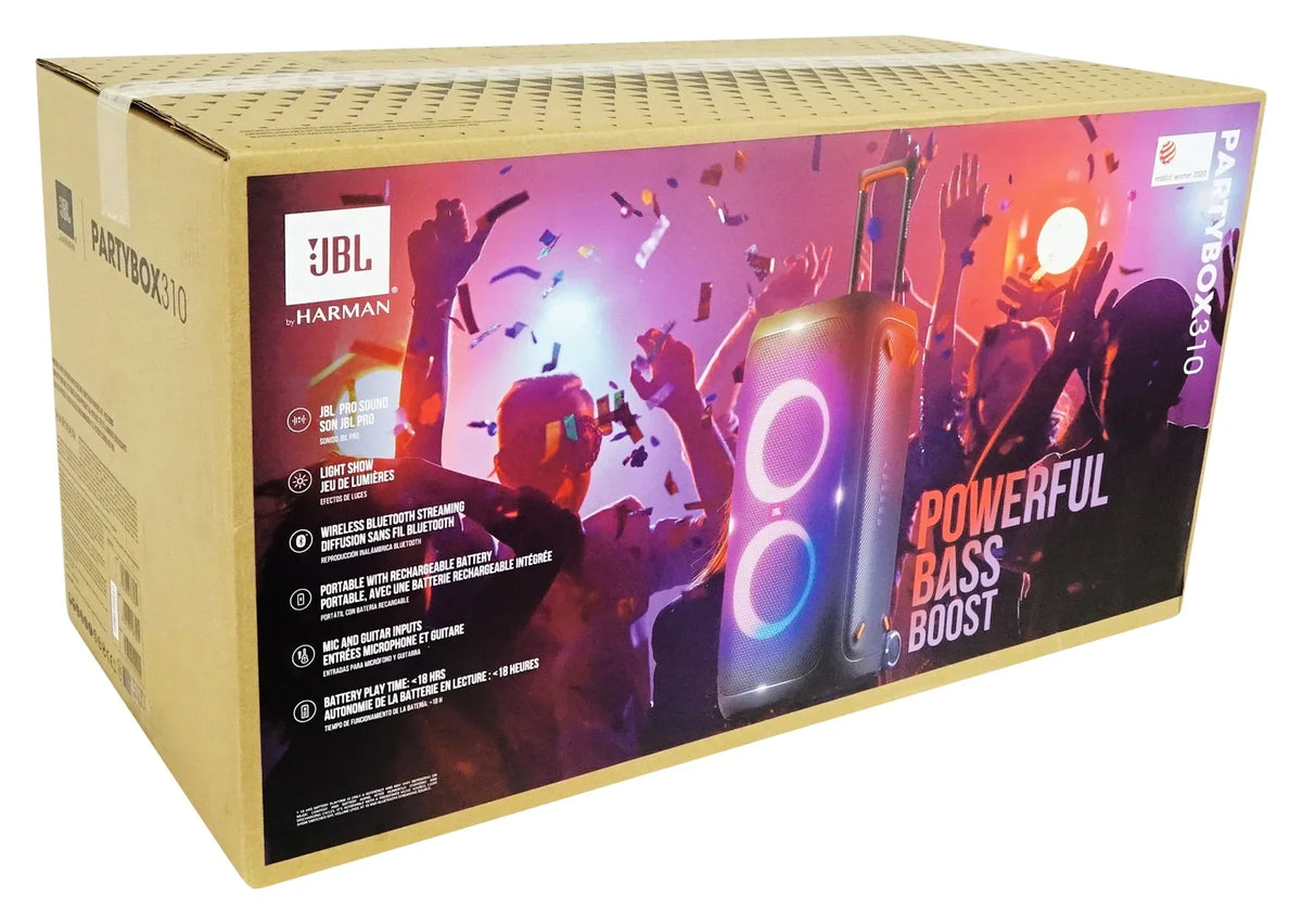 RGB 310 LED Portable Party JBL Box Speaker+Mic Rechargeable Bluetooth Partybox