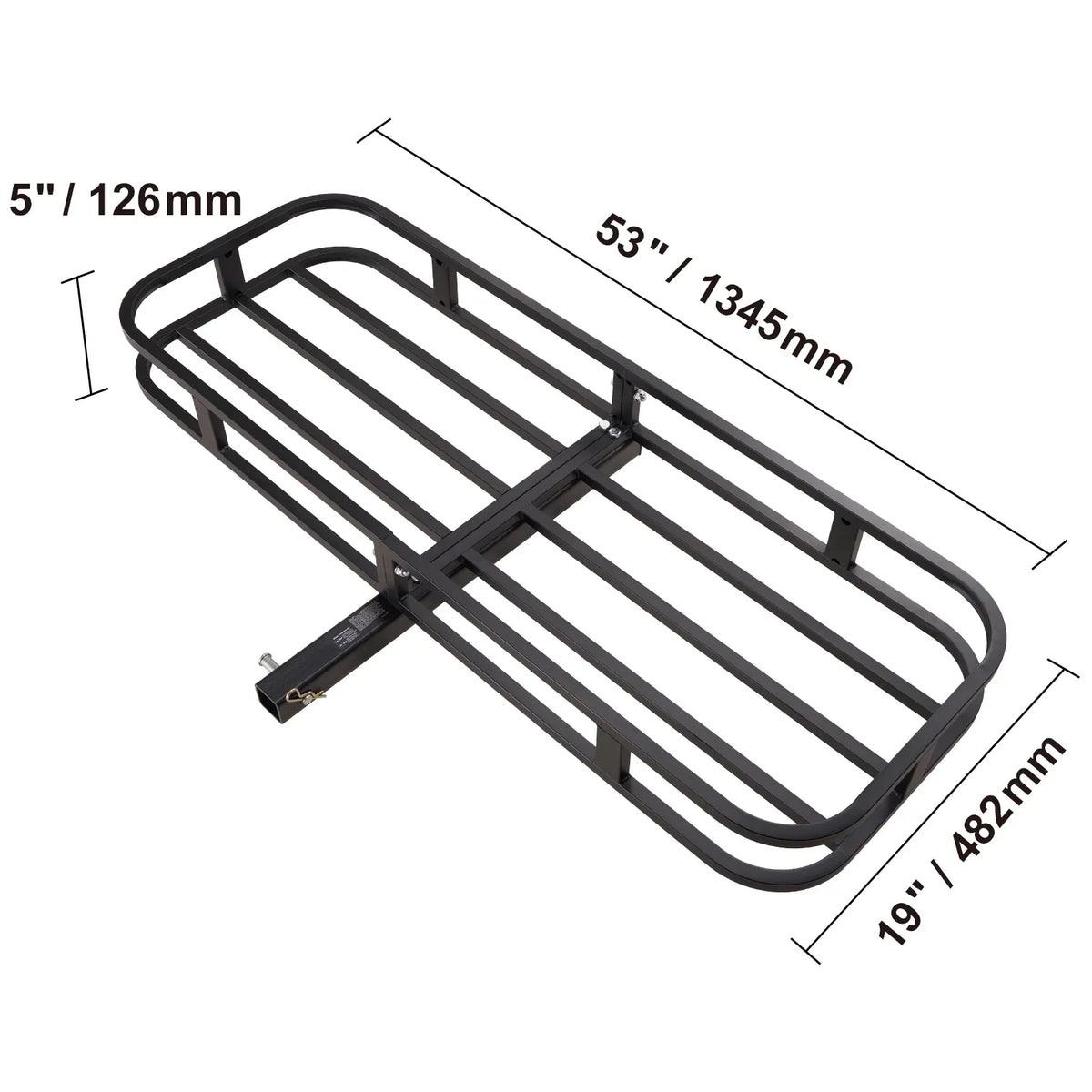Cargo Fits Cargo Mount Net 53x19x5 2" Hitch 500lb in SKYSHALO Carrier & Receiver