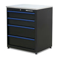 Tool Locking 24" Black System Storage Garage Workbench, 30.5 x Montezuma