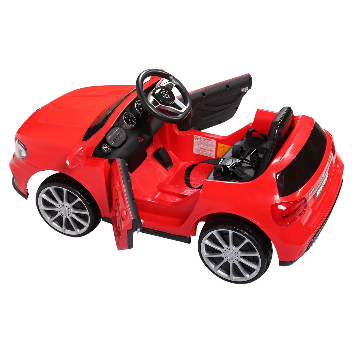 on Music Ride Red W/ Licensed Benz Control Remote 6V Kids 3-6 TOBBI Age Car Lights Child,