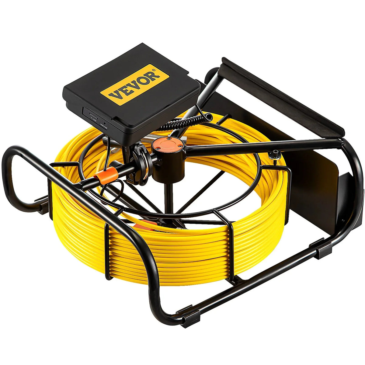 Sewer DVR Camera Monitor, Camera Battery, Pipeline 30M Function, 4.3 IP68, Inspection 98.4 LEDs, LCD Waterproof FT Cable, VEVOR 6 Inch - 8500mAh