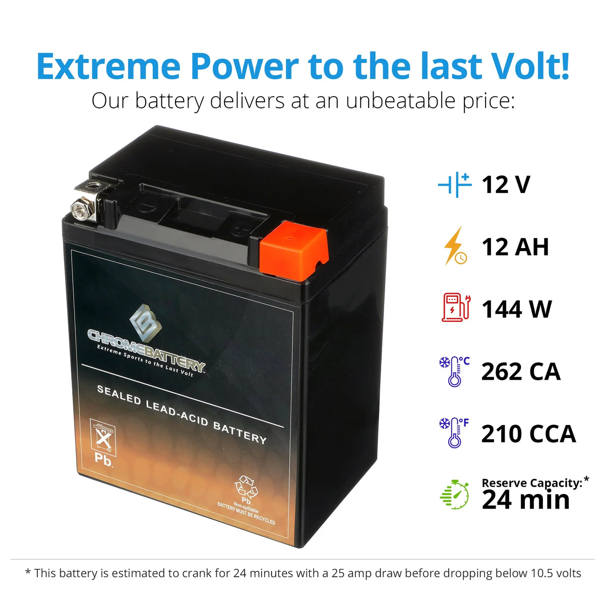 YTX14AHL-BS Cougar Volt,12 Cat 1993 210 12 (14AHL-BS for Chrome CCA) Battery Arctic Battery Snowmobile Ah,
