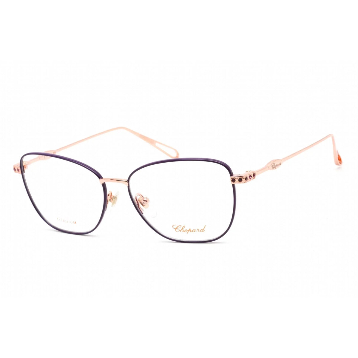 08MZ Gold VCHD52S Copper Chopard Shiny Eyeglasses Women's Metal
