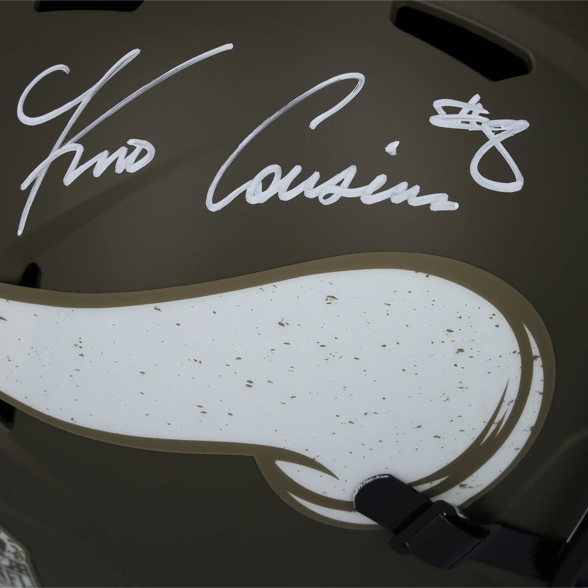 Certified Salute Service Vikings Kirk 2022 Helmet to Cousins Replica Riddell - Minnesota Fanatics Autographed Speed Authentic