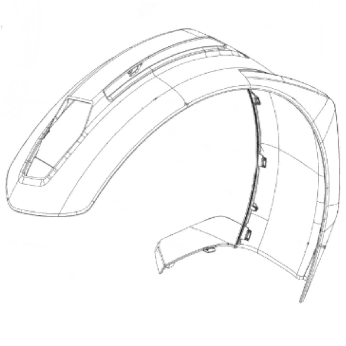 new Can-Am Left Front Fender, Ryker Hand OEM 705010755