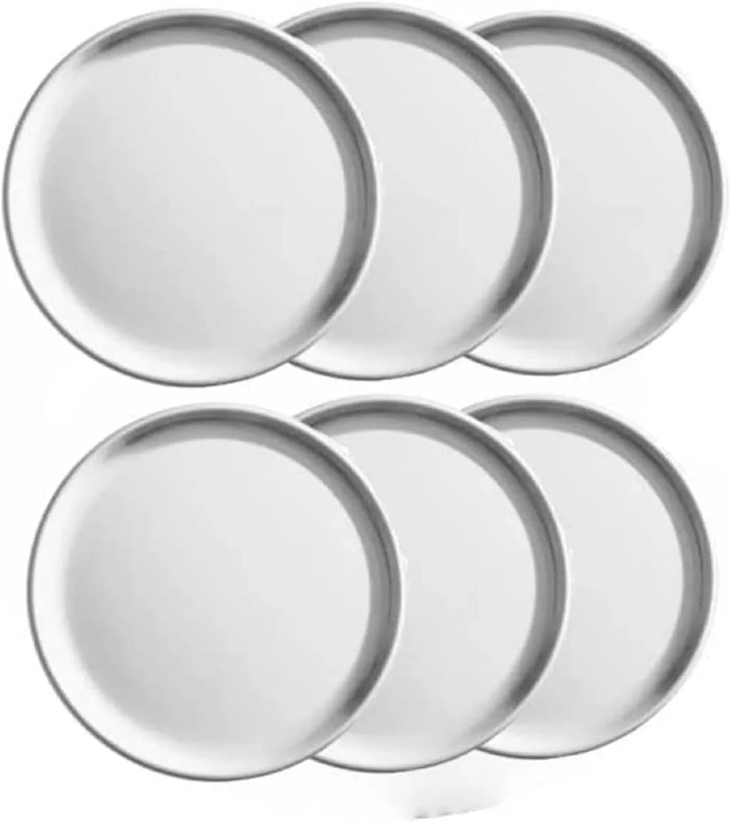 Tray Pizzeria Pizza for 6 Pan Pizza Kitchen Round Aluminum & Baking design TrueCraftware- - of 9” Pizza Tray Home Tray Round Pan Restaurants Set Coupe Tray Bakeware Baking