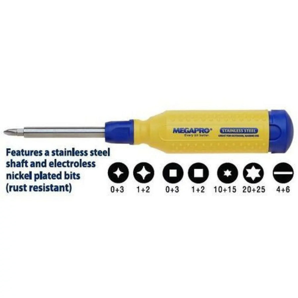 NumBits Megapro 151SS-B Multi-Bit 6 Screwdriver,