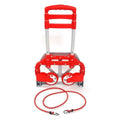 Hand Cart Portable Trolley Aluminium Dolly Collapsible Truck Folding Luggage Red Push