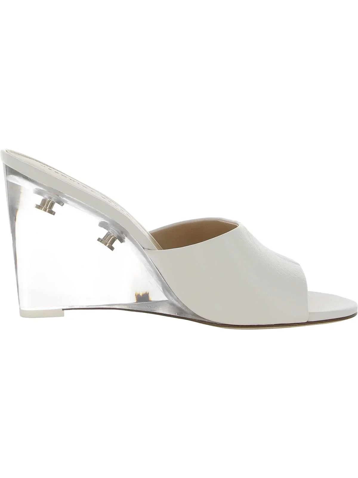 On Leather Wedge Veronica Womens Lucite Sandals Beard Dali Slip