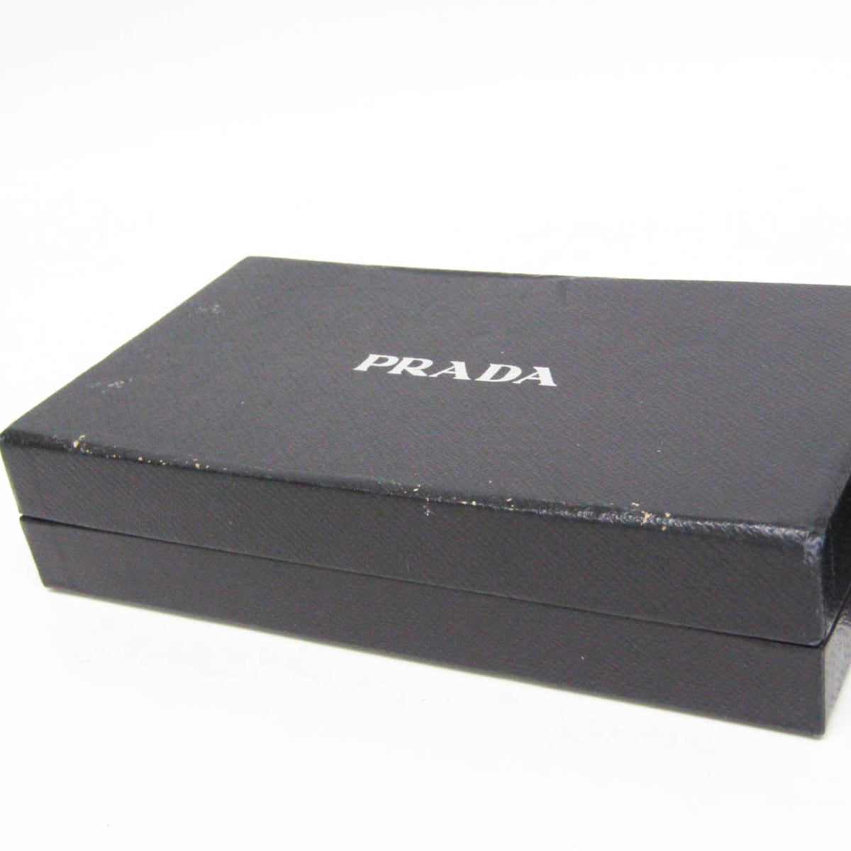 Men's 2M0836 Long Leather Prada (Good) (bi-fold) Black Pre-Owned Saffiano Wallet