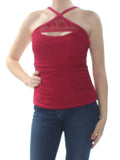 Top $34 ESCAPE ISLAND Crochet Red At Sea Womens Tankini 10 Lost High Neck B+B