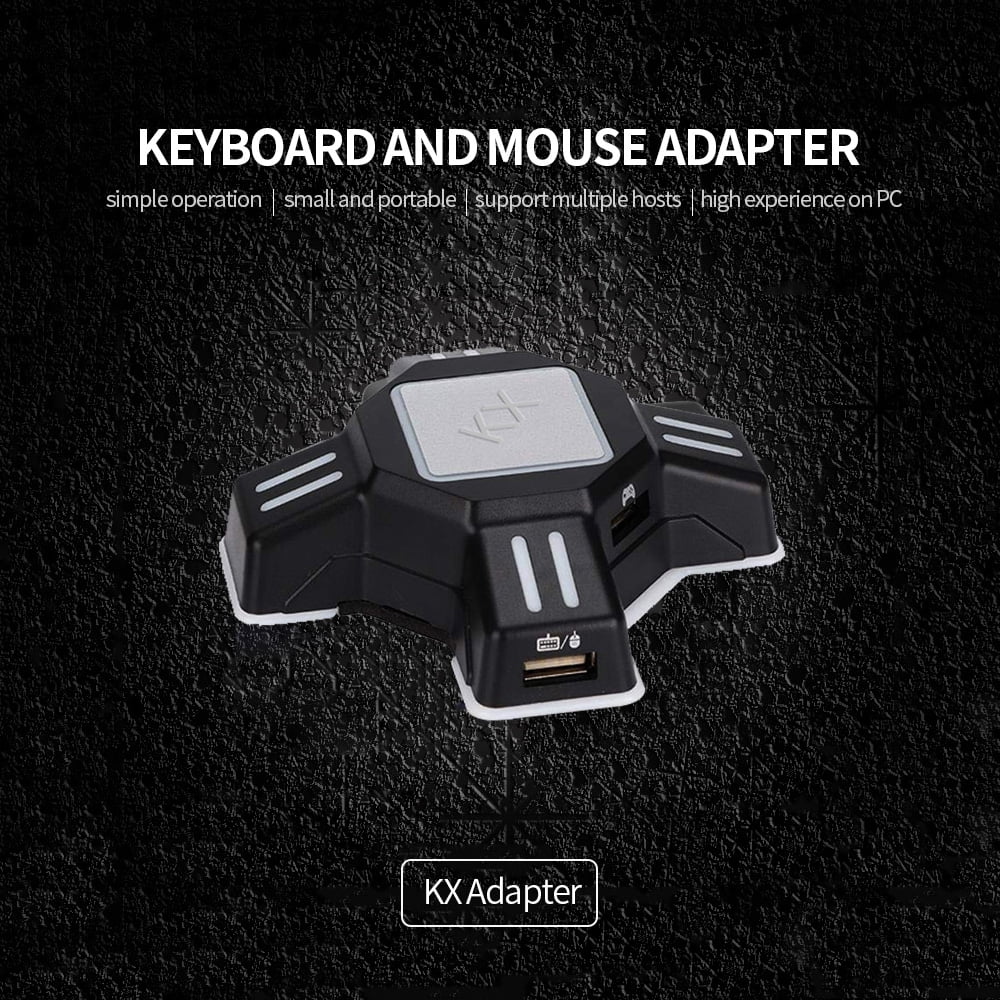 N Black Mouse and Replacement PS3 Gaming Plug USB / and KX Play Adapter Mobile Converter for Andoer Switch/Xbox Keyboard One/