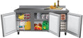 Cu. Refrigerator in. ft. in 72 Worktop Commercial 16.9 Three Steel, Stainless Door KoolMore