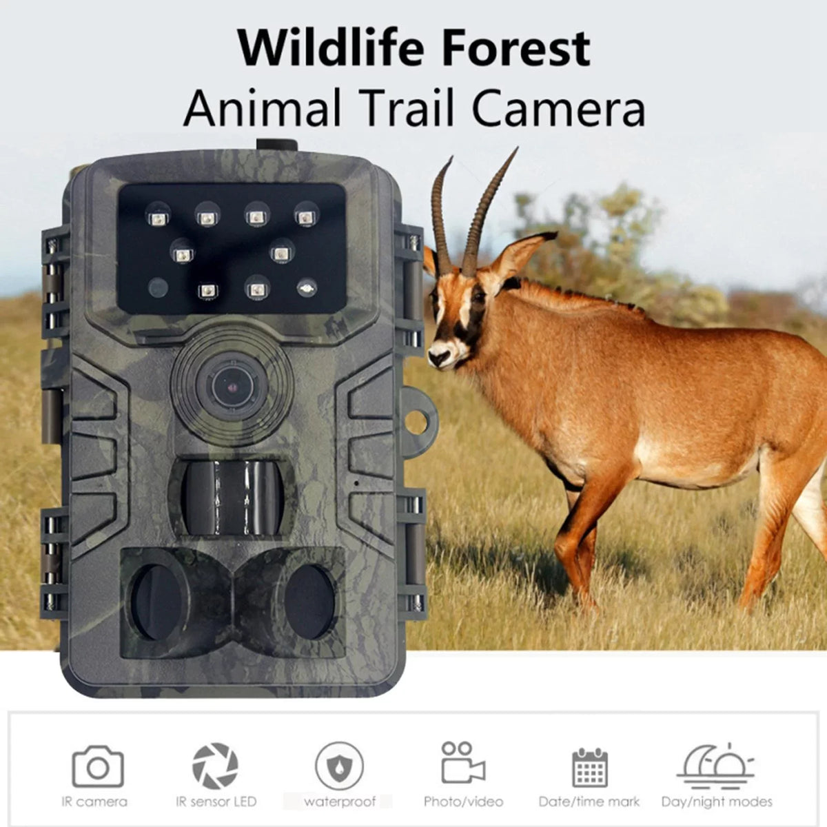 Lens Wide Camera 120 Scouting Game Camera degree Angle Wildlife liquid 1080P LEDs and Mini .0" Night LCD with Cam IR 16MP
