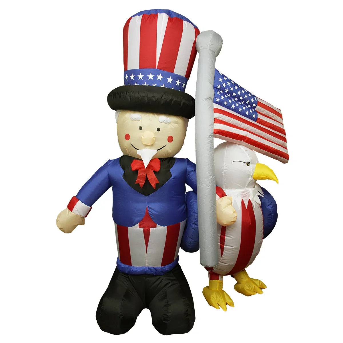 with Flag American Inflatable Northlight Eagle and exterior 6' Lighted Decor Sam Uncle