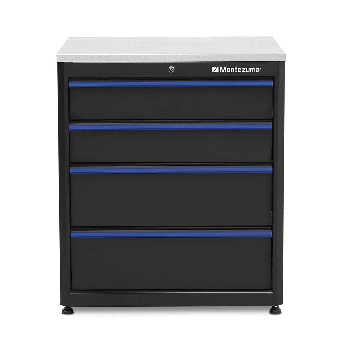 Tool Locking 24" Black System Storage Garage Workbench, 30.5 x Montezuma