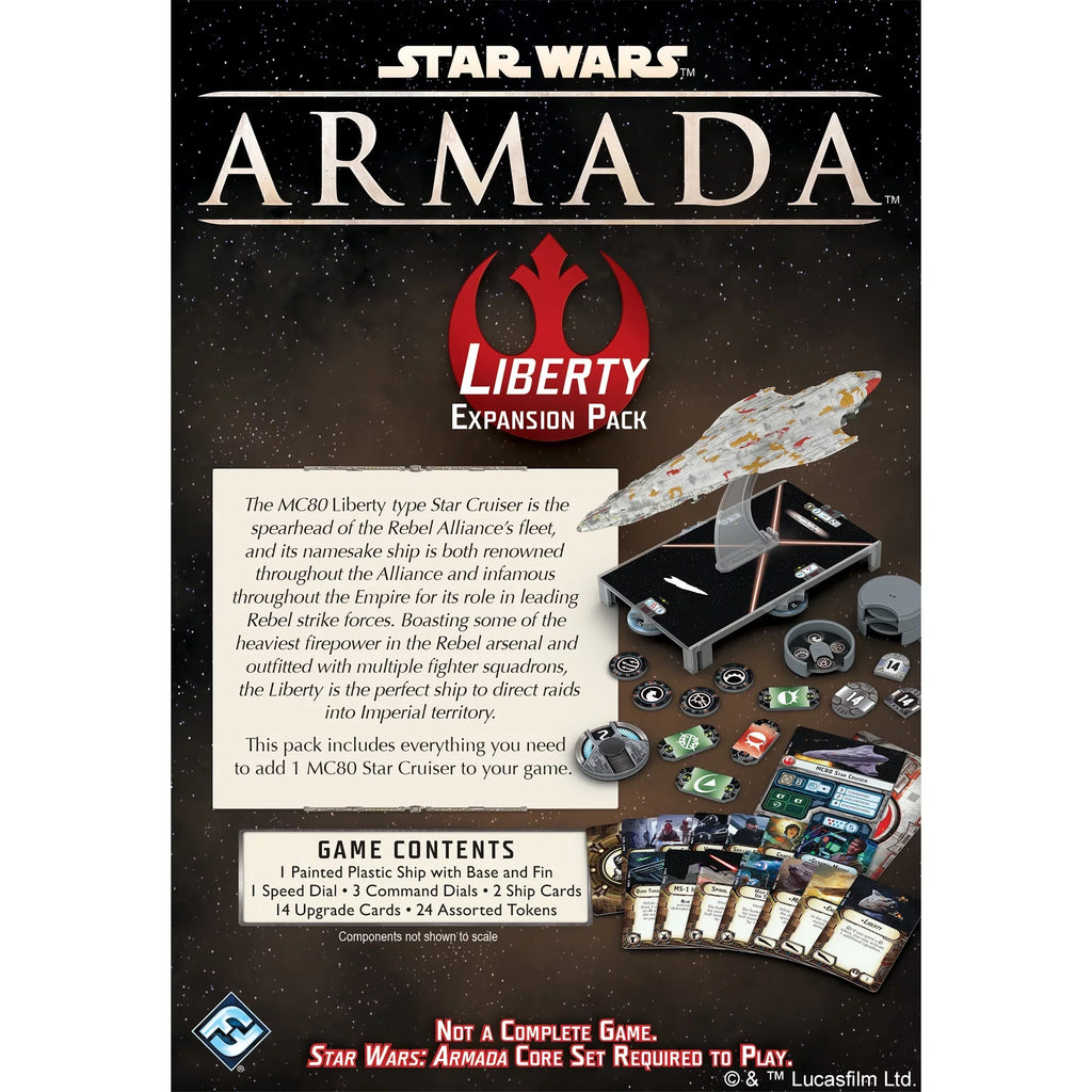 Miniature Game for 14 from Wars Asmodee Expansion Up, Class and Cruiser Ages Armada: Liberty Star