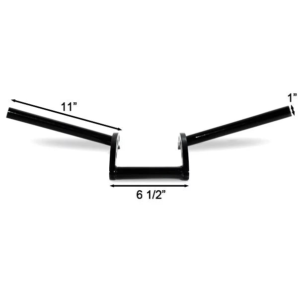 Compatible Motorcycle FLHP Harley Krator Police Bike Black Davidson Handlebar Z-Bars 1" Cruiser with