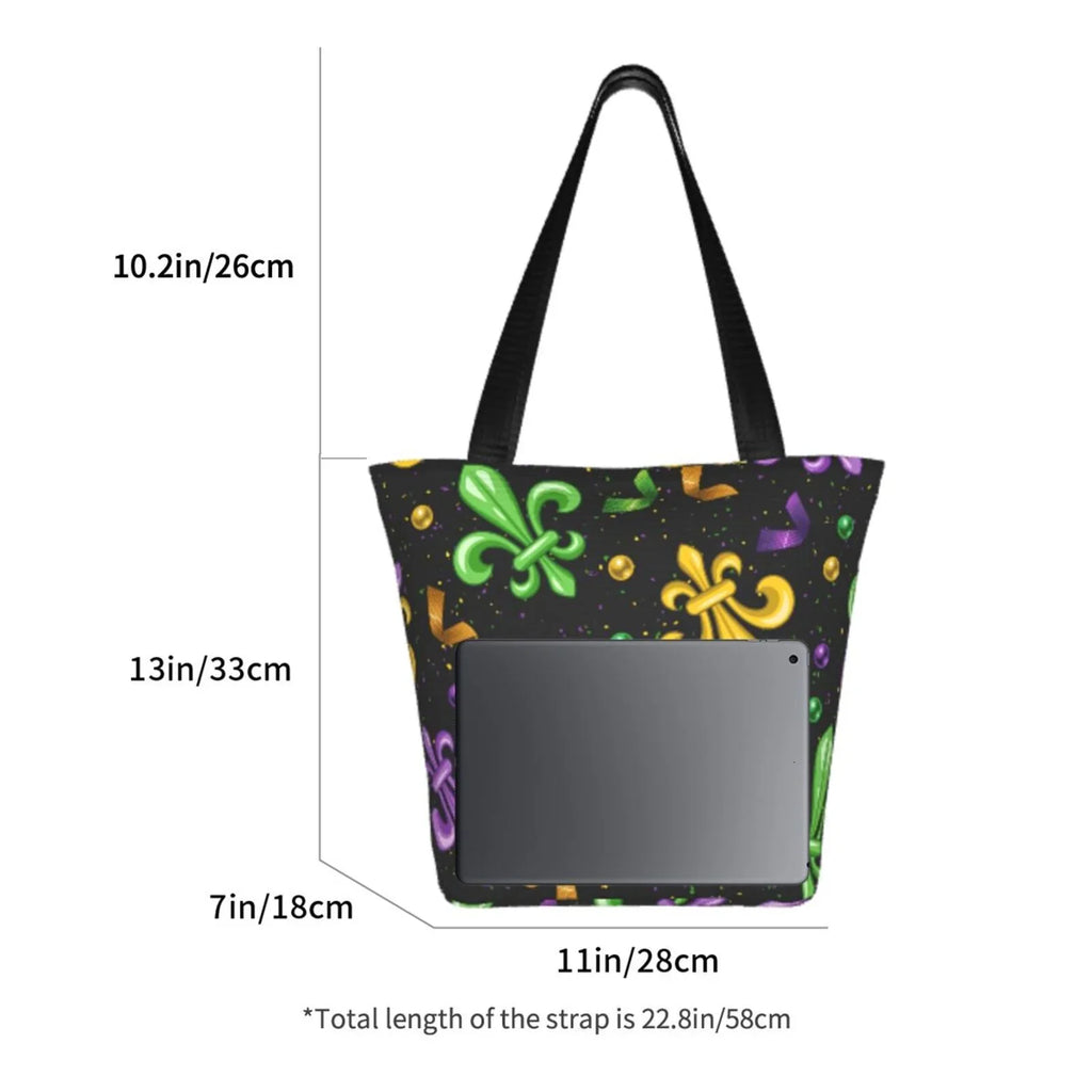 Handbags Bag,Shoulder Bag Women'S Large Carnival4 Lukts Mardi Hobos Gras Capacity Tote Bag Shopping