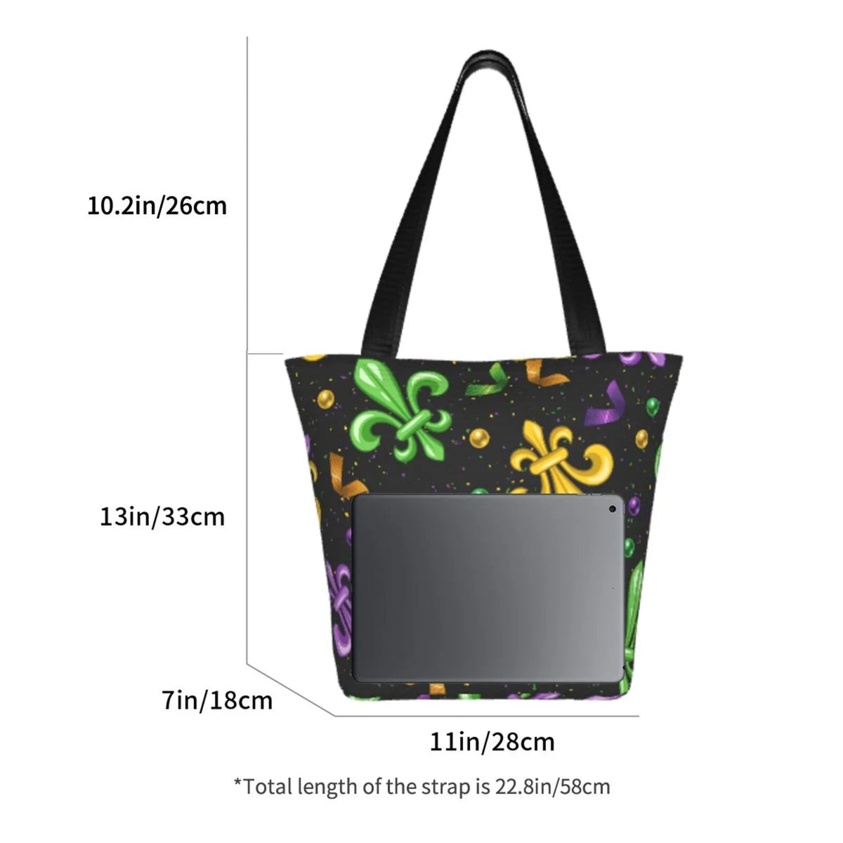 Handbags Bag,Shoulder Bag Women'S Large Carnival4 Lukts Mardi Hobos Gras Capacity Tote Bag Shopping
